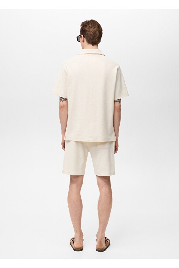 Dokulu regular fit polo gömlek - 4