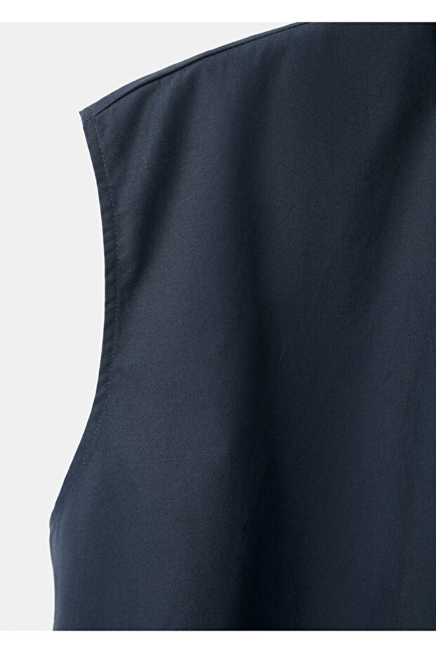 Kolsuz pamuklu gömlek - 5