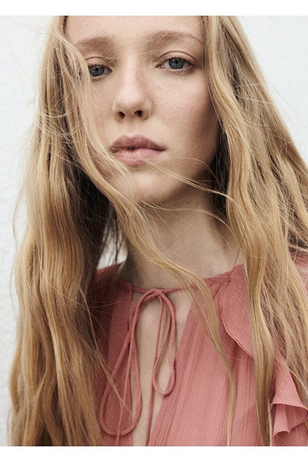 Fırfırlı kısa elbise - 6