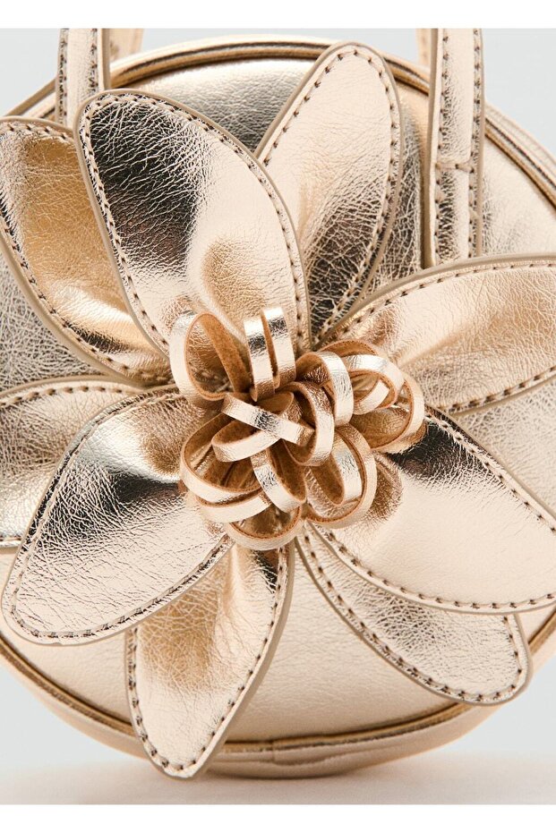 Çiçekli mini çanta - 4