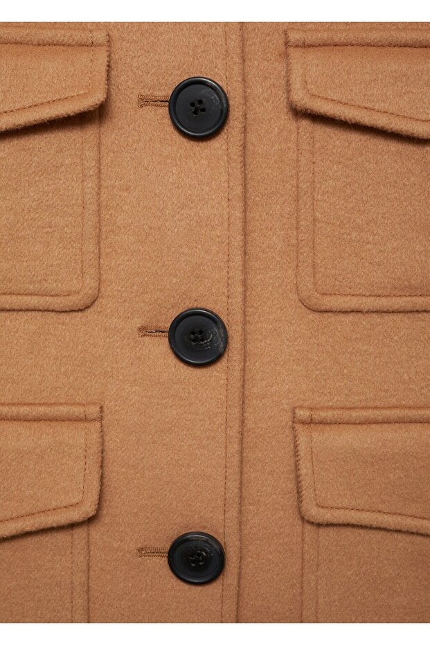 Cepli yün ceket - 5