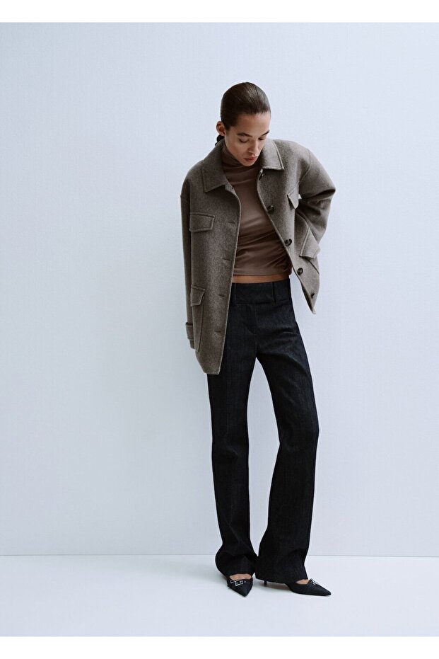 Cepli yün ceket - 2