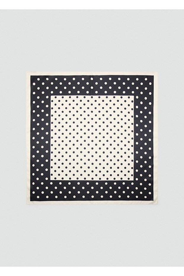 Saten puantiyeli fular - 2