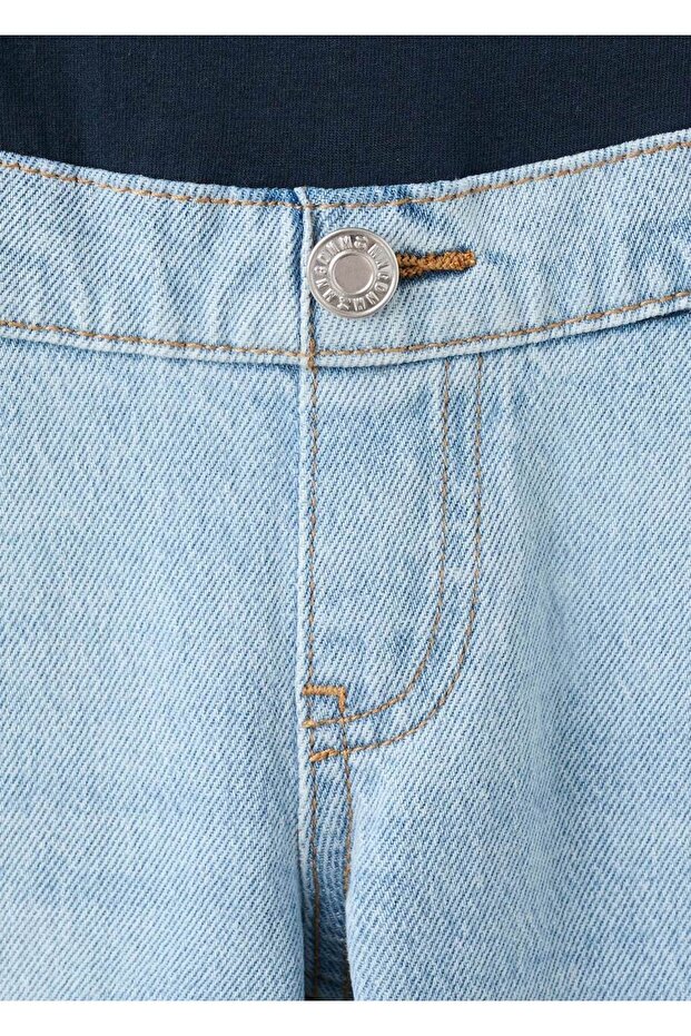 Düz kesim hamile jean - 5