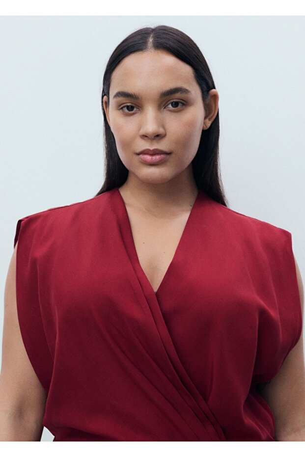 Lyocell anvelop elbise - 8