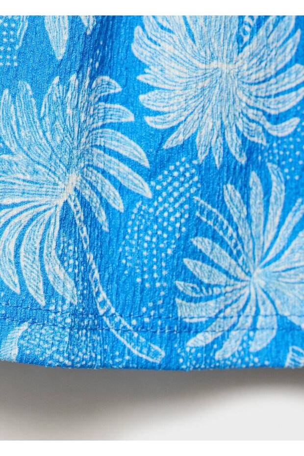 Çiçek desenli şort - 6