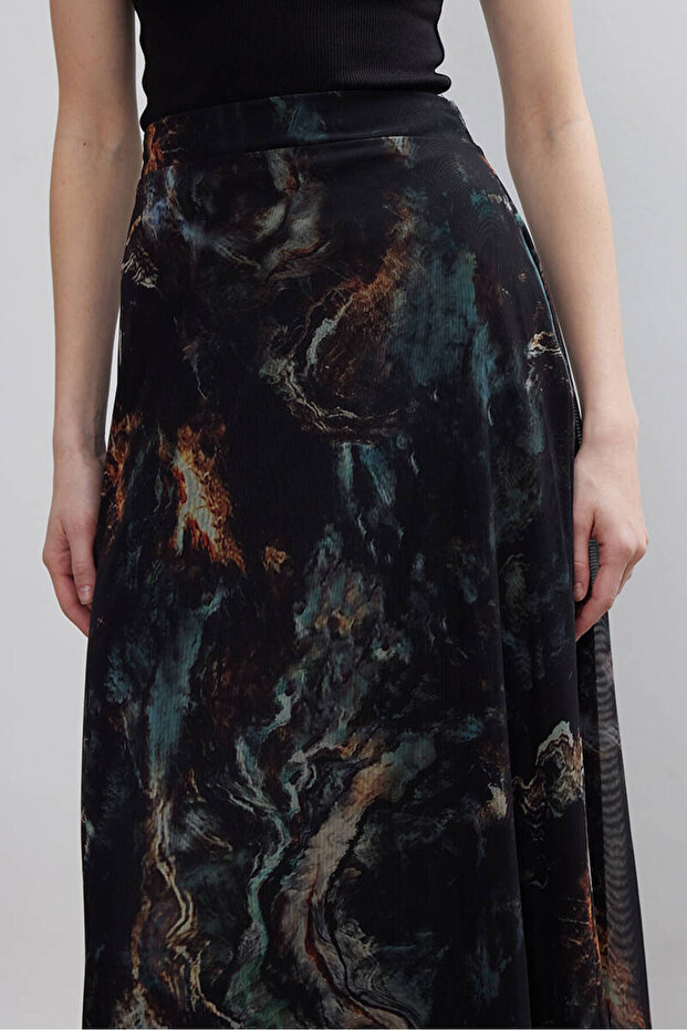 FIRÇA DESENLİ TÜL ETEK - 7