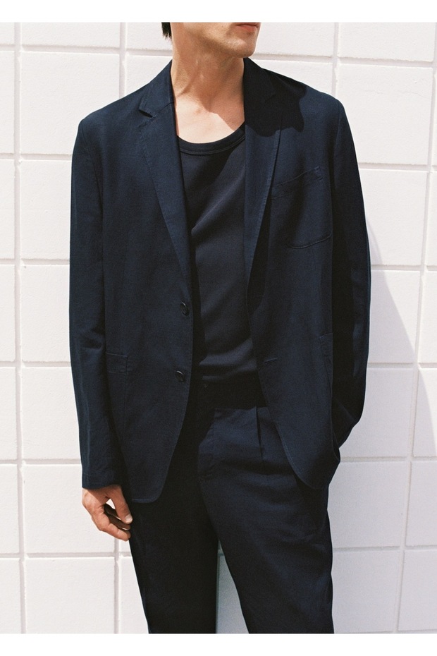 Slim fit keten blazer ceket - 7