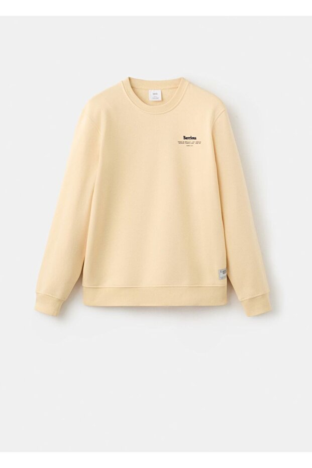 Regular fit yazılı sweatshirt - 3