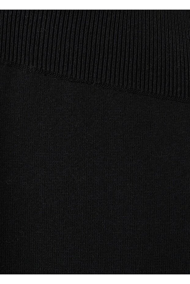 Yan yırtmaçlı triko pantolon - 7