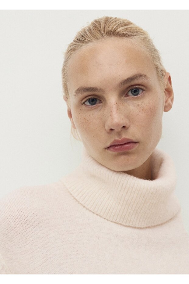 Boğazlı örgü kazak - 6