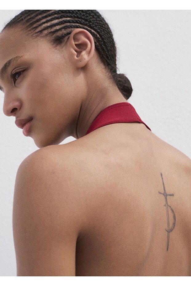 Halka detaylı dokuma bluz - 7