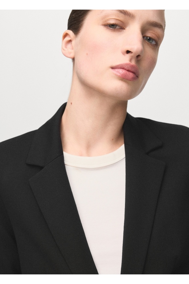 Dar kesim blazer ceket - 6