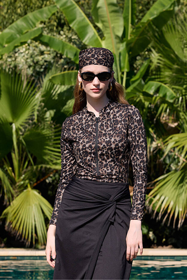 LEOPAR DESENLİ SURF MAYO - 1