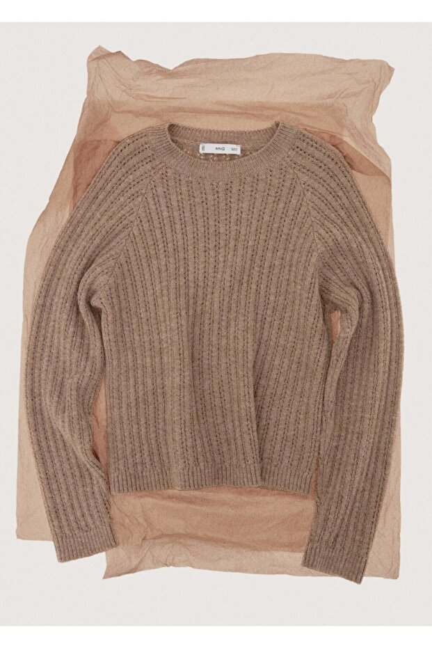 Ajur örgü kazak - 8