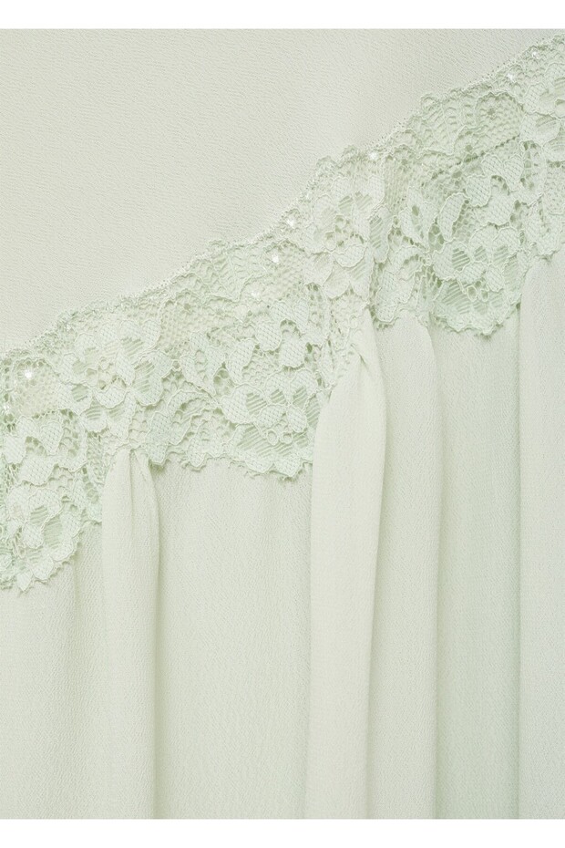 Dantelli elbise - 5