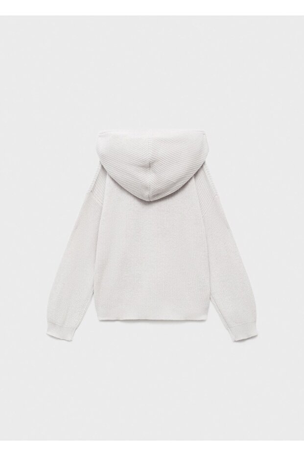 Kapüşonlu triko kazak - 2