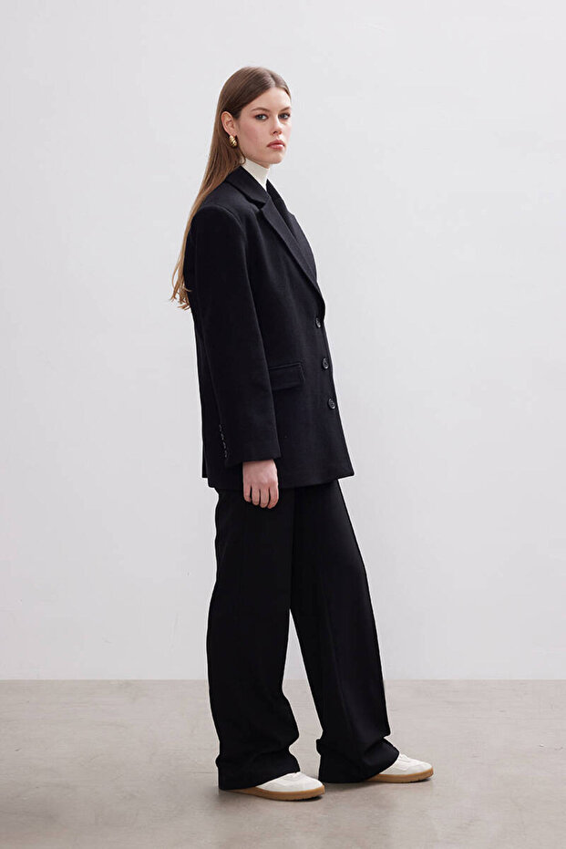 SİYAH KAŞE BLAZER - 3