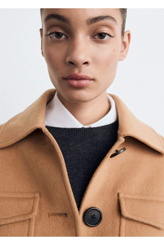 Cepli yün ceket - 6