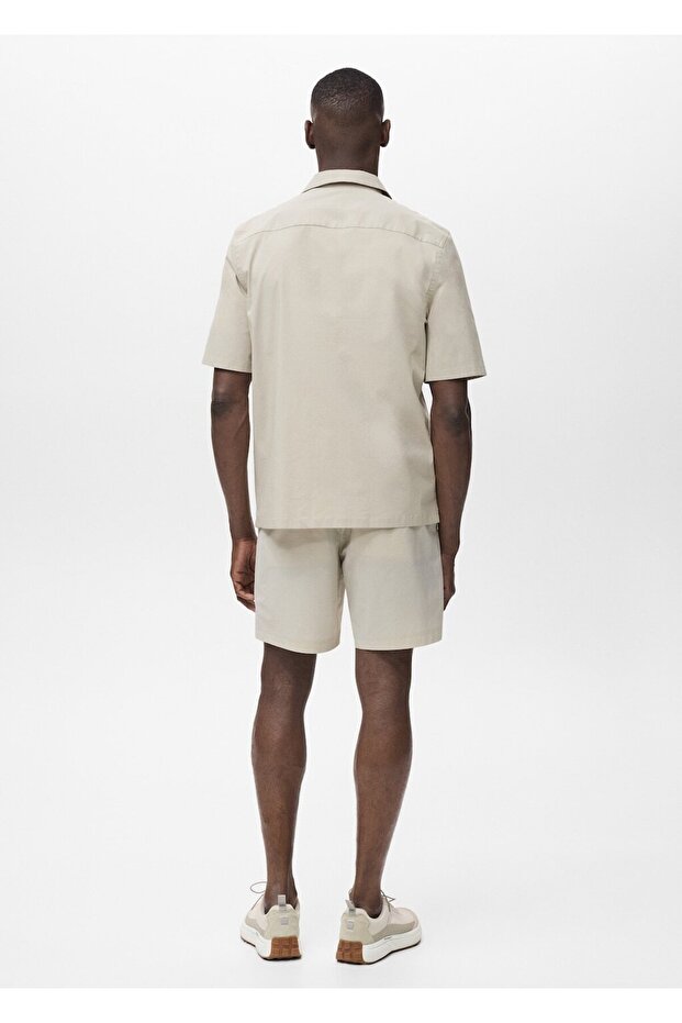 Su tutmayan Bermuda şort - 4