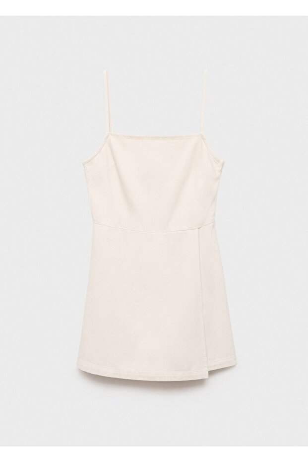 Kısa kot jile elbise - 3