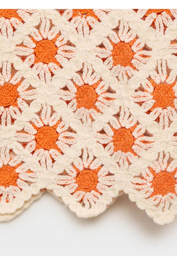 Kuşaklı dantel bluz - 5