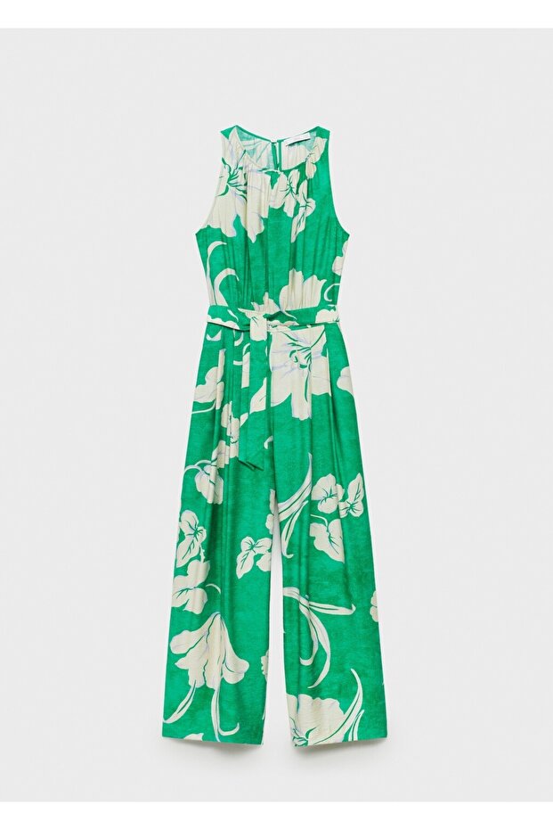 Kemerli desenli tulum - 3