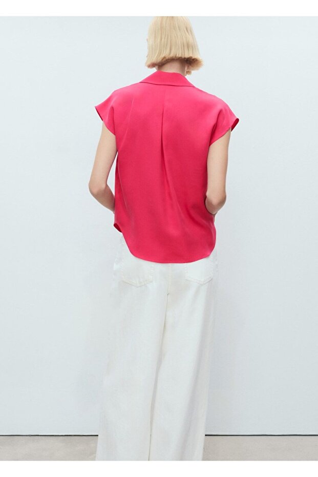 Kolsuz lyocell gömlek - 4