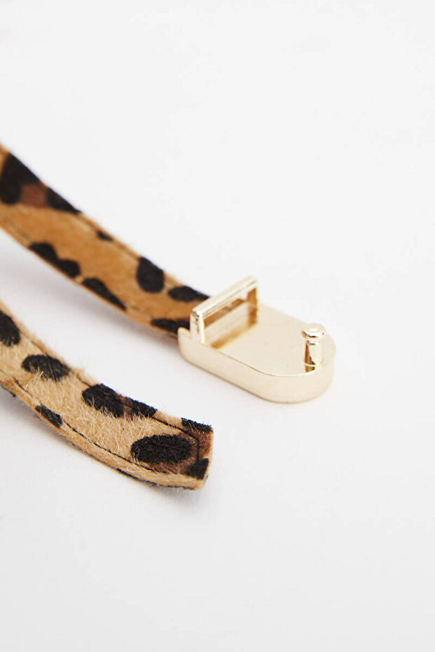 Leopard Patterned Rope Belt - 5