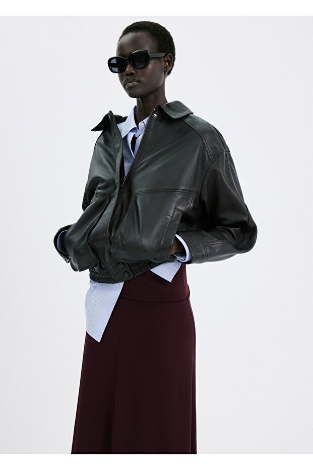 İnce triko midi etek - 6