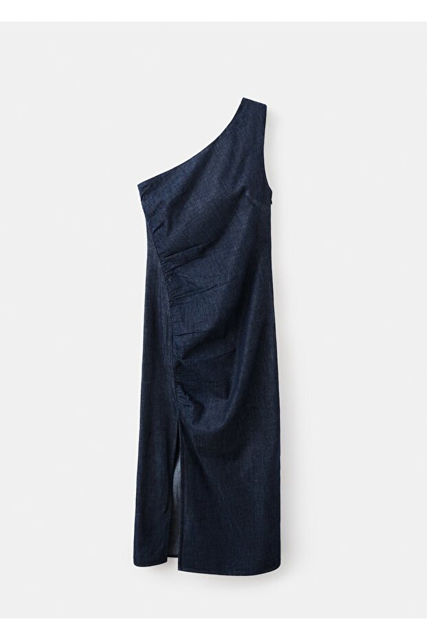 Asimetrik kot elbise - 3