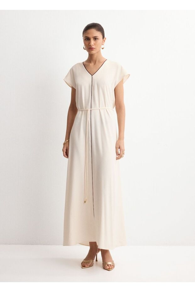 Kemer detaylı elbise - 2