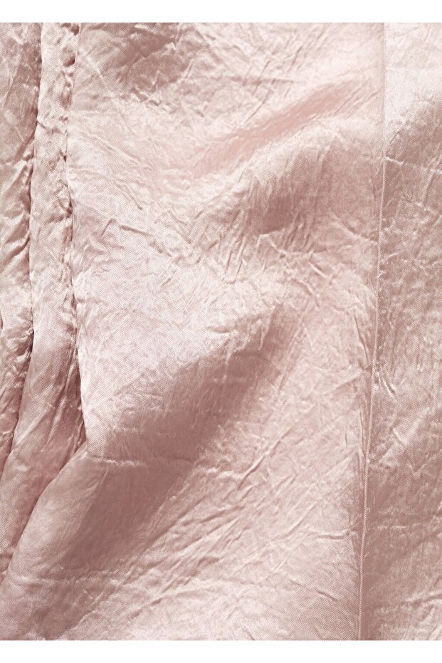 Kırışık efektli wide leg pantolon - 7