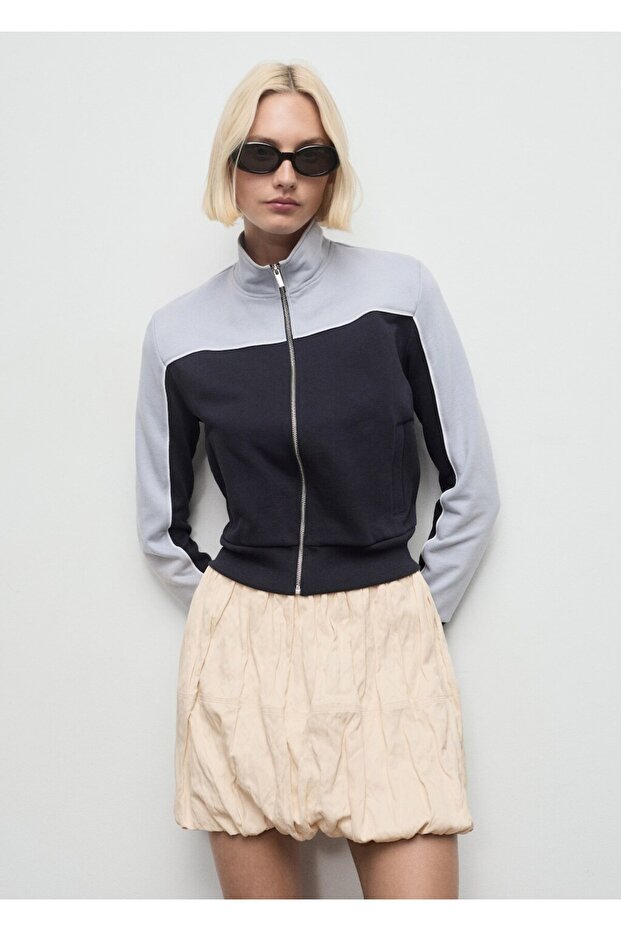 Kırışık görünümlü balon etek - 1