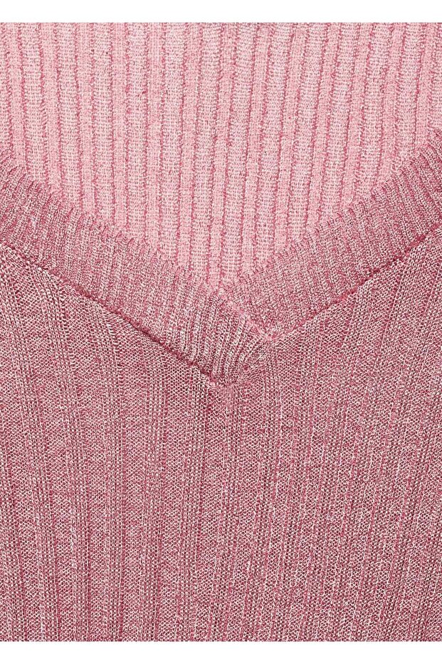 Kısa kollu simli kazak - 8