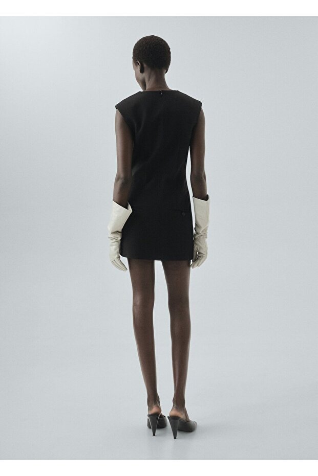 Cepli kısa elbise - 4