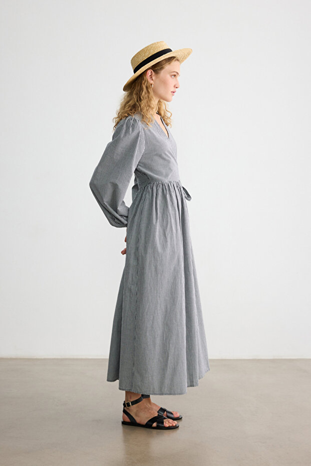 SİYAH PÖTİKARE ELBİSE - 7