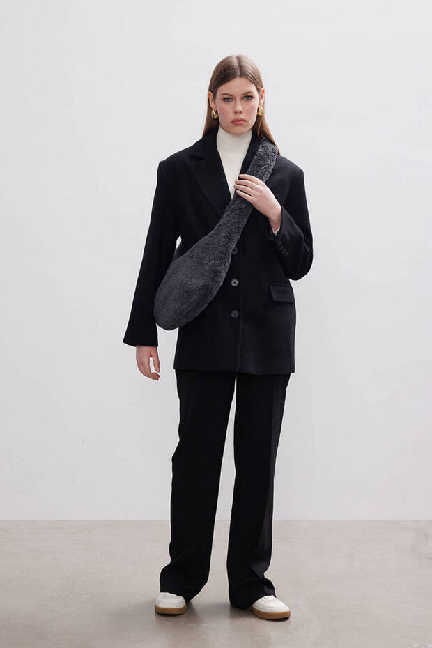 SİYAH KAŞE BLAZER - 8