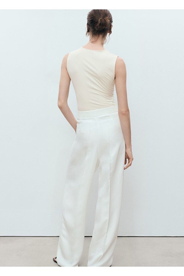 Geniş askılı dar kesim bluz - 4