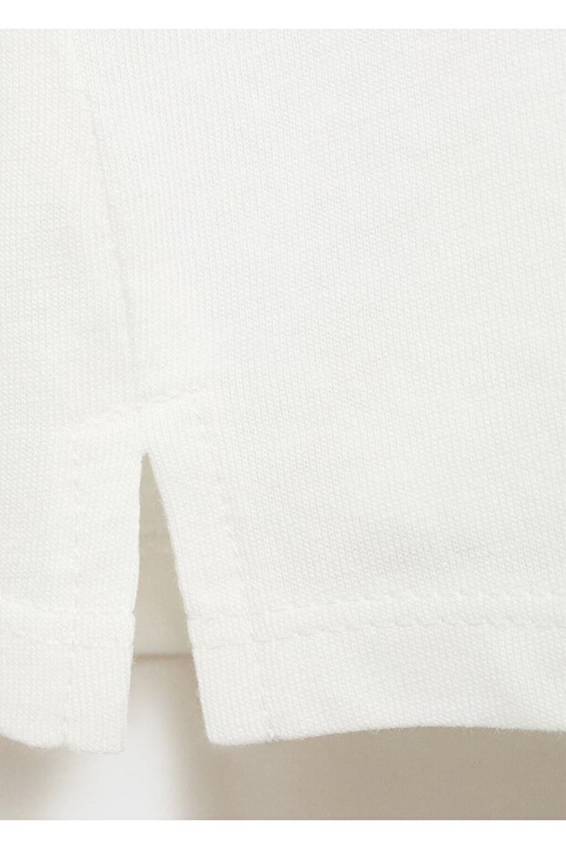 İşlemeli pamuklu tişört - 5