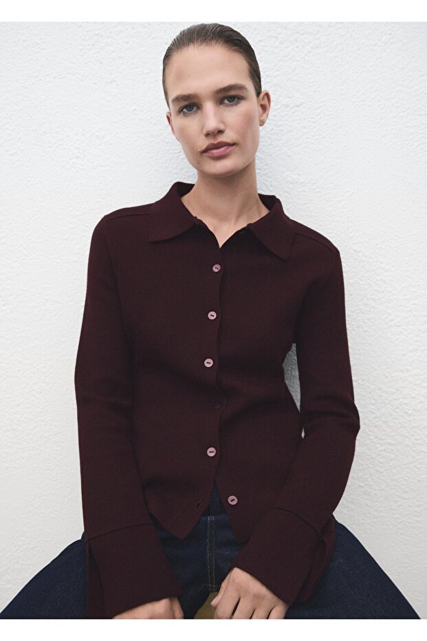 Gömlek yaka hırka - 7