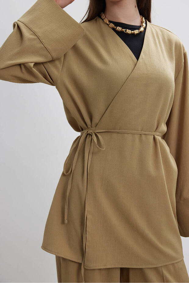 Блуза с креп плат - 8