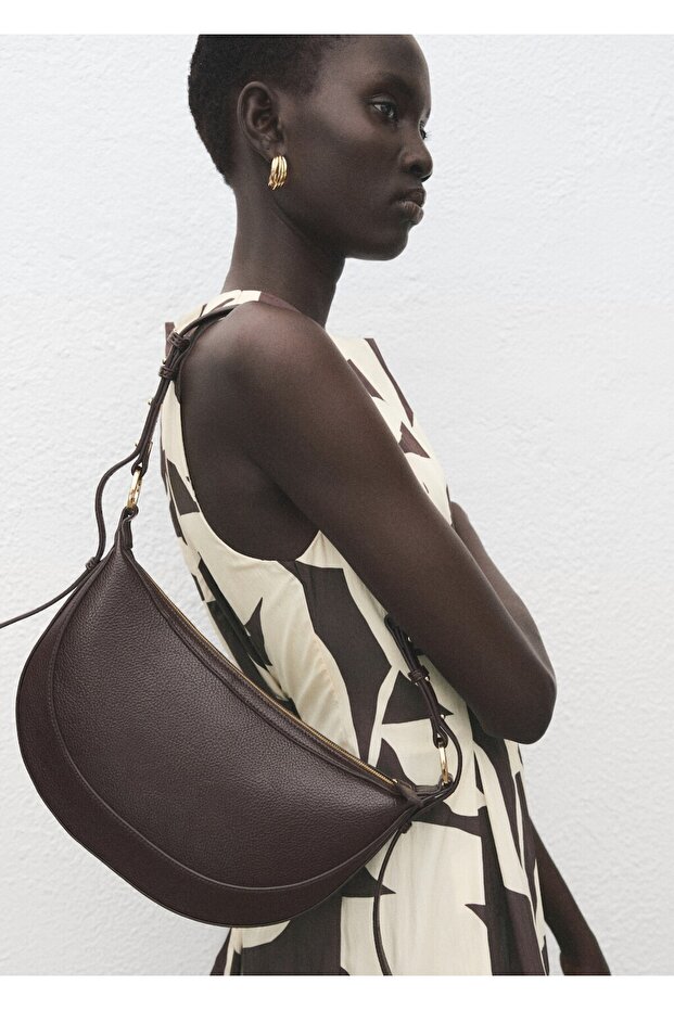 Çiçek desenli evaze elbise - 6