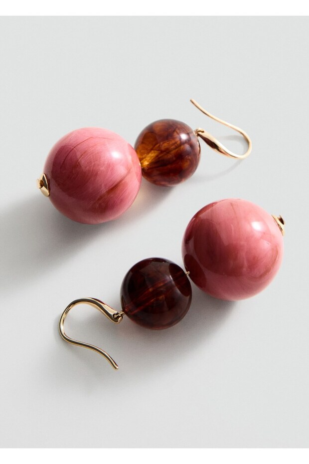 Karışık boncuklu küpe - 3