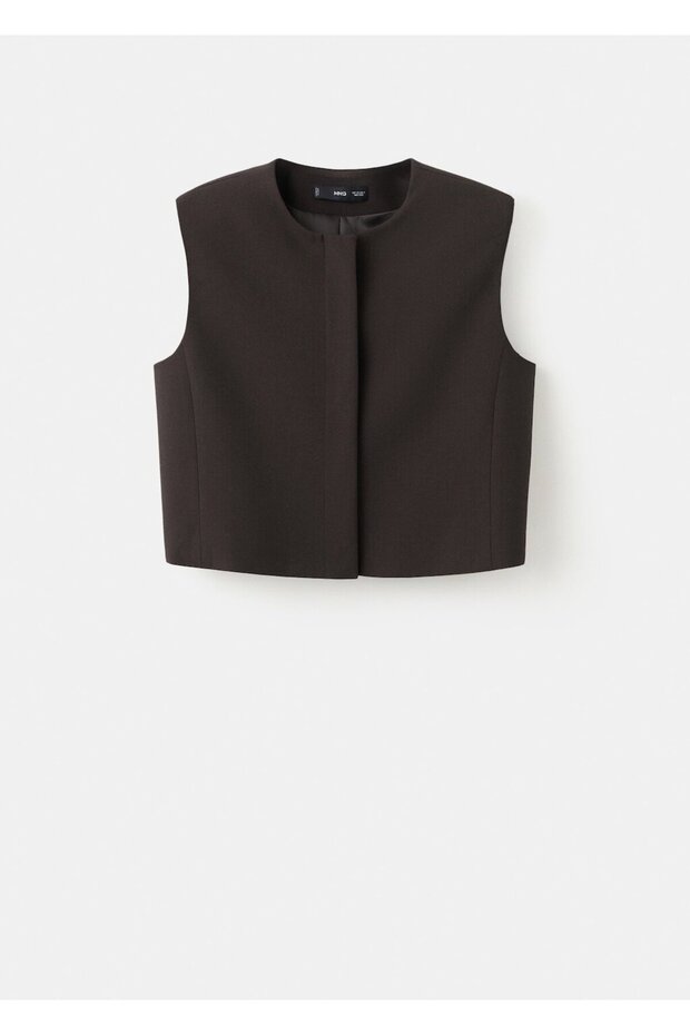 Yün karışımlı crop bluz - 3