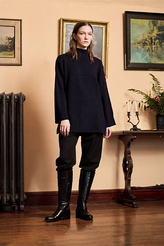 LACİVERT SOFT KAZAK - 4