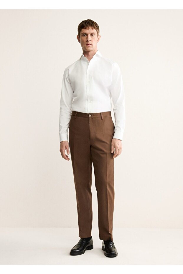 Regular fit pamuklu pantolon - 2