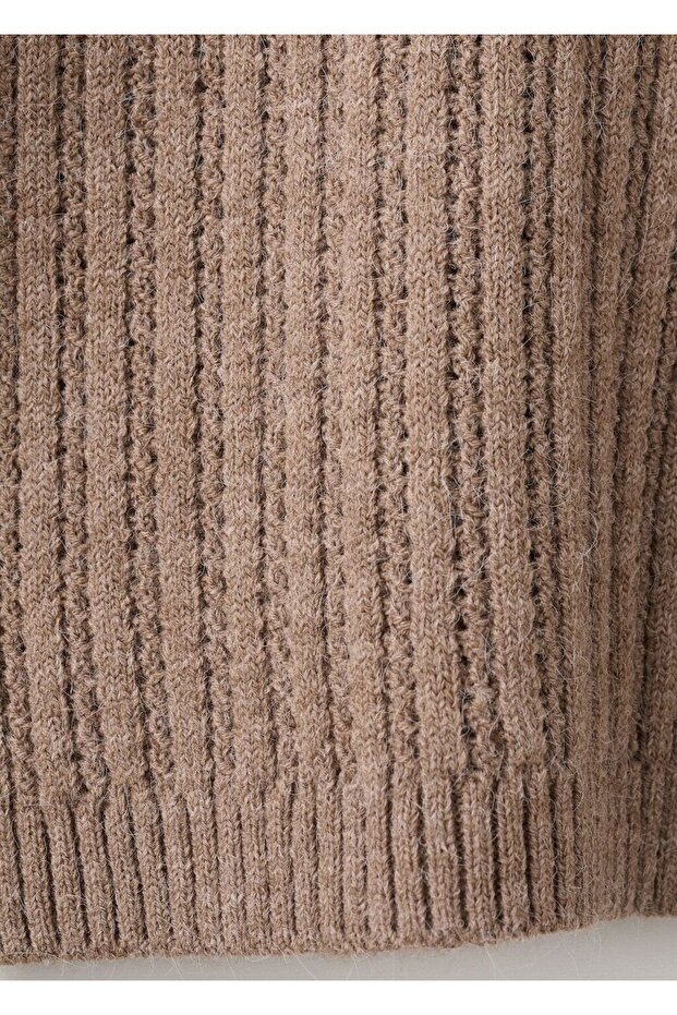 Ajur örgü kazak - 5