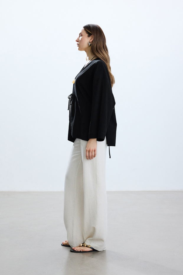 SİYAH DOKULU KİMONO - 6