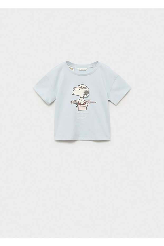 Snoopy baskılı tişört - 3